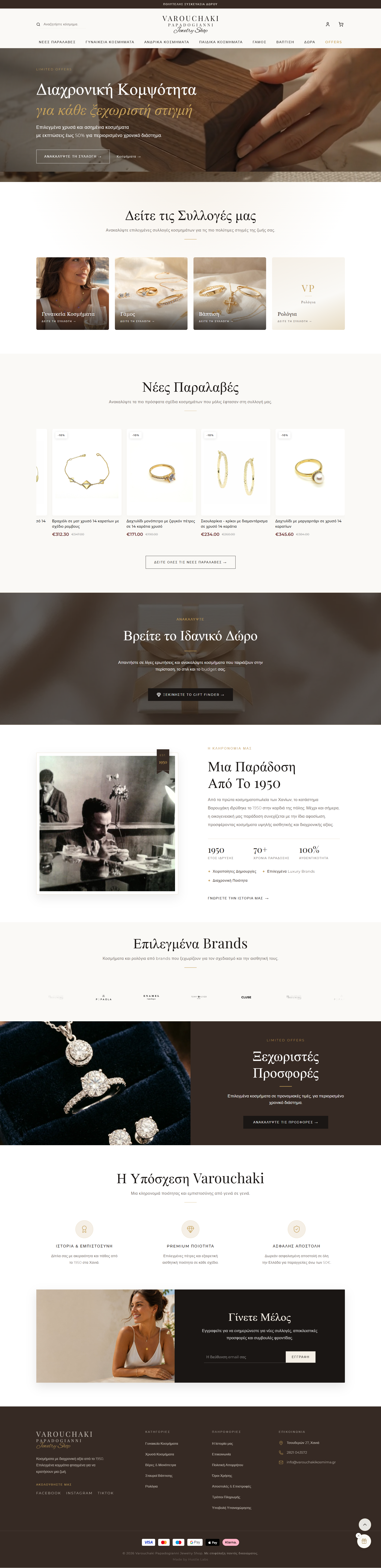 Varouchakis Κοσμήματα Next-Gen E-shop